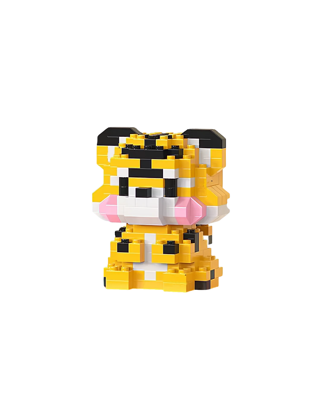 Tiger Mini Block Figurine – Animal Building Bricks Collectible